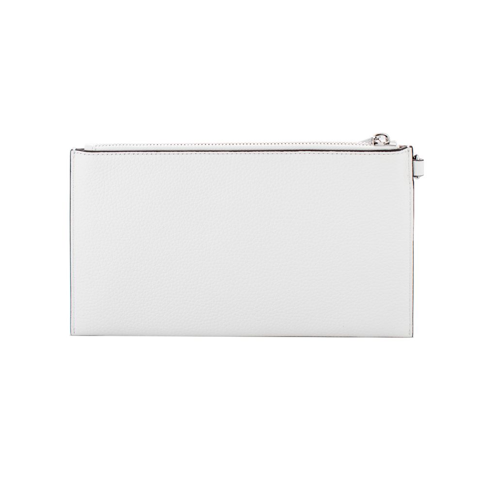 Michael Kors White Leather Clutch Bag