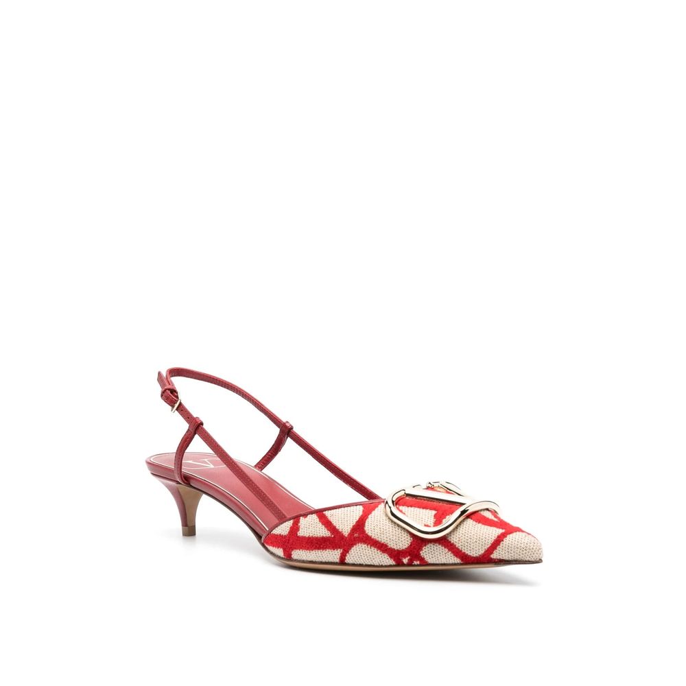Valentino Garavani Multicolor Leather Mid Heel Pumps