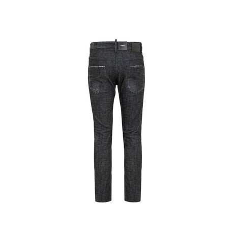 Dsquared² Black Cotton Slim Fit Jeans