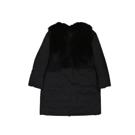 Add Black Polyester Coat
