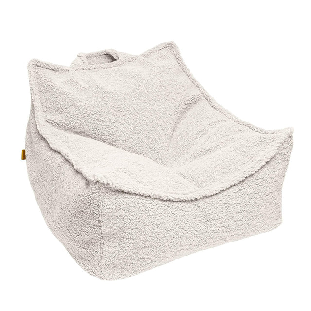MeowBaby® Bearly Sako Bag – Cream | Stylish & Comfortable Pouf | Made in Europe - Hilstor