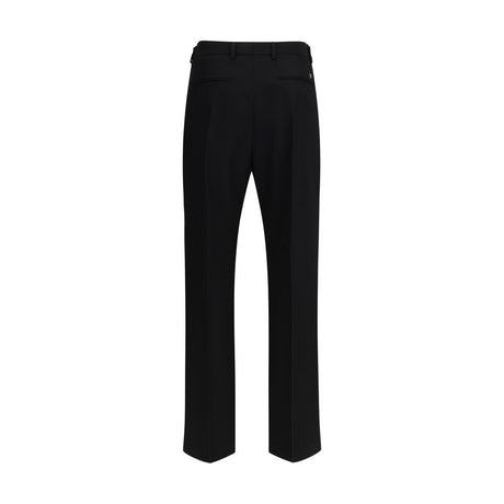 Valentino Black Wool Oves Aries Dress Pants