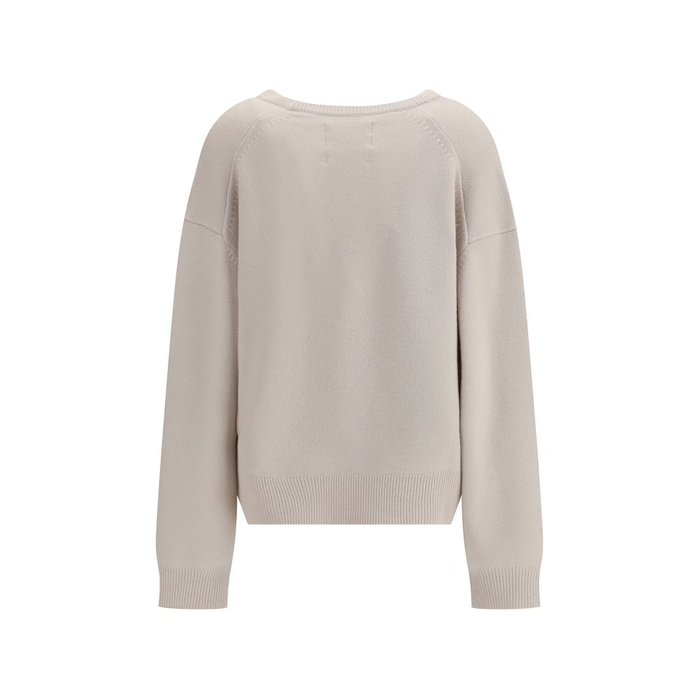 Extreme Cashmere White Cashmere Sweater
