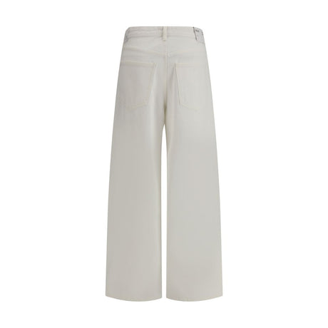 Agolde White Cotton Jeans Denim