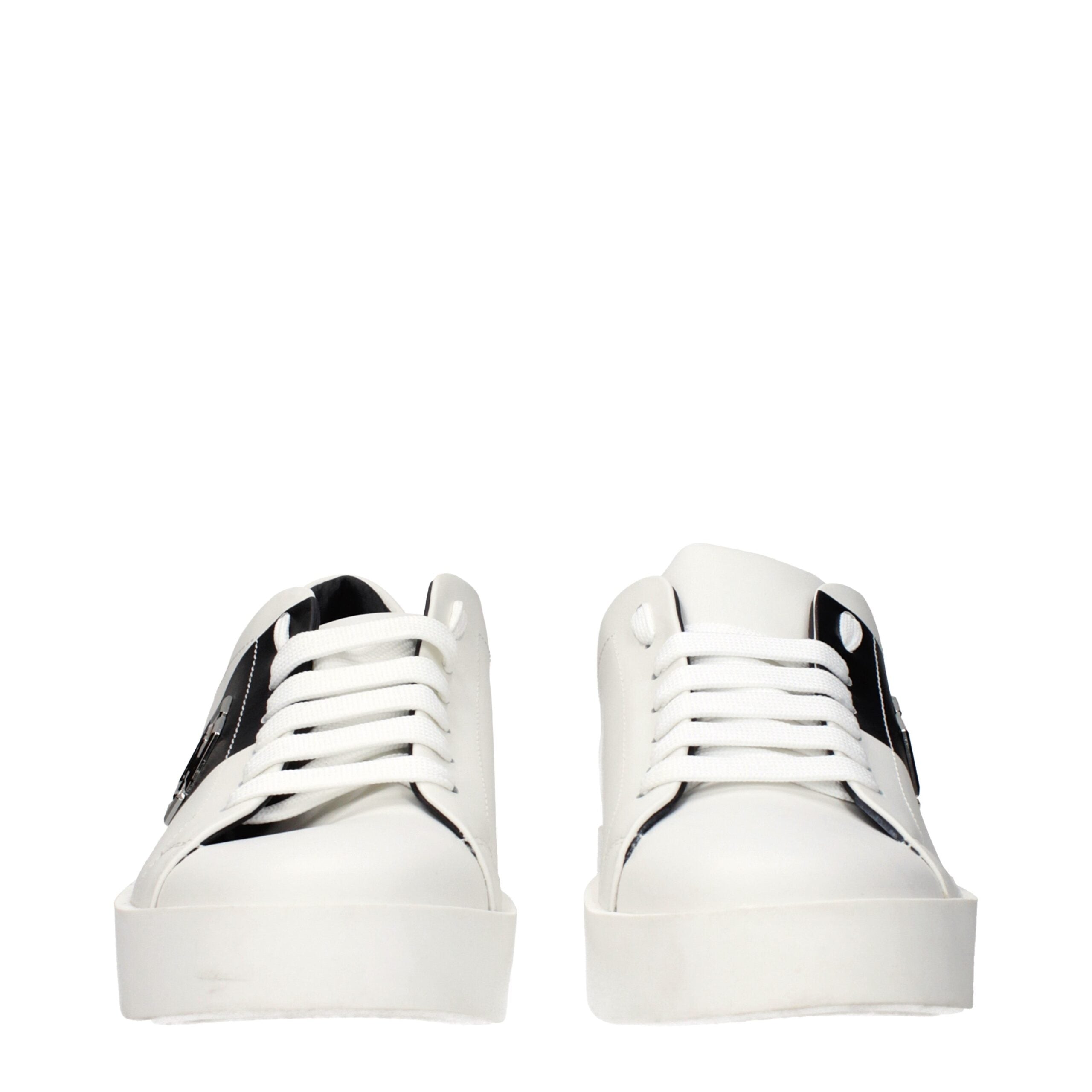 Philipp Plein White Leather Sneakers