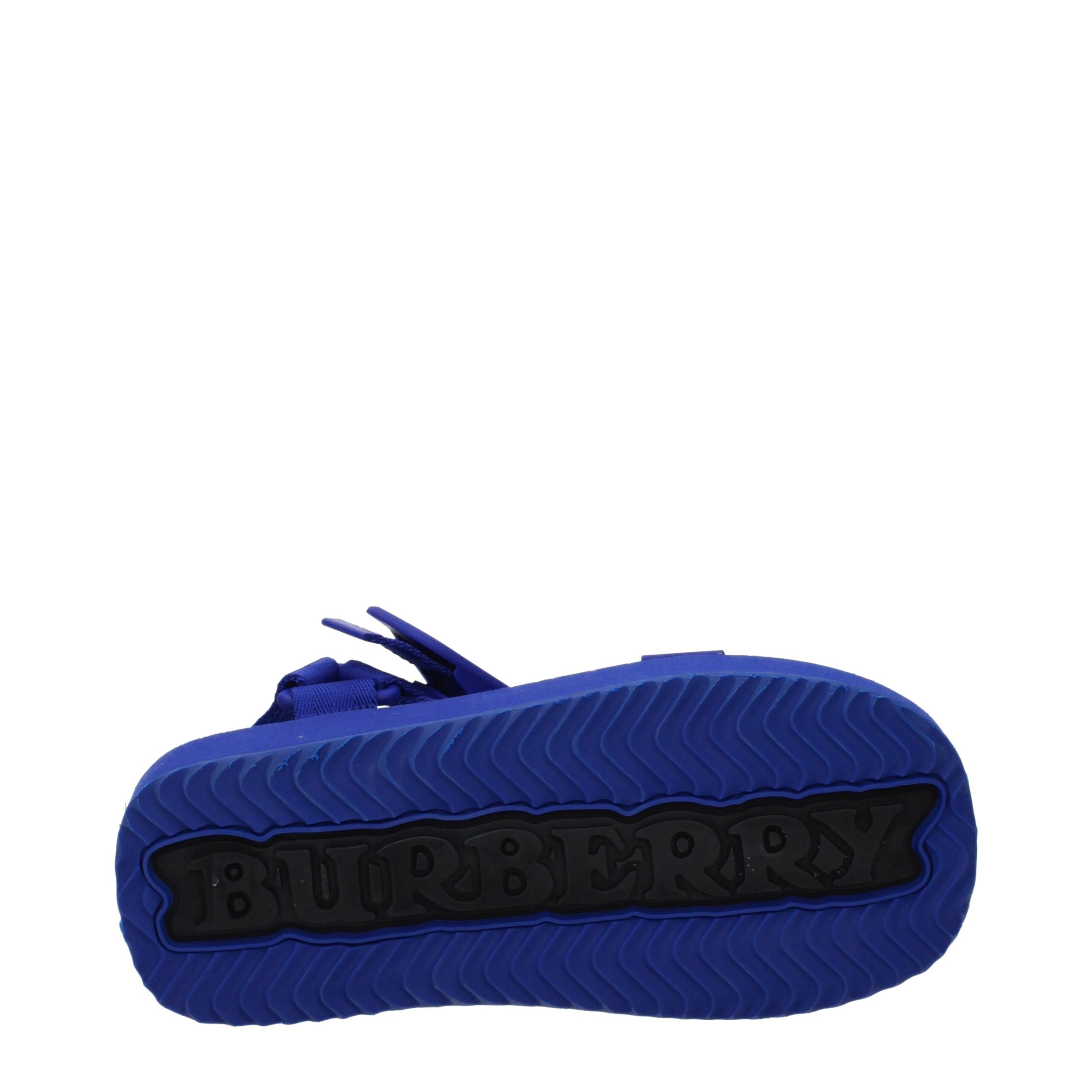 Burberry Blue Fabric Sandals