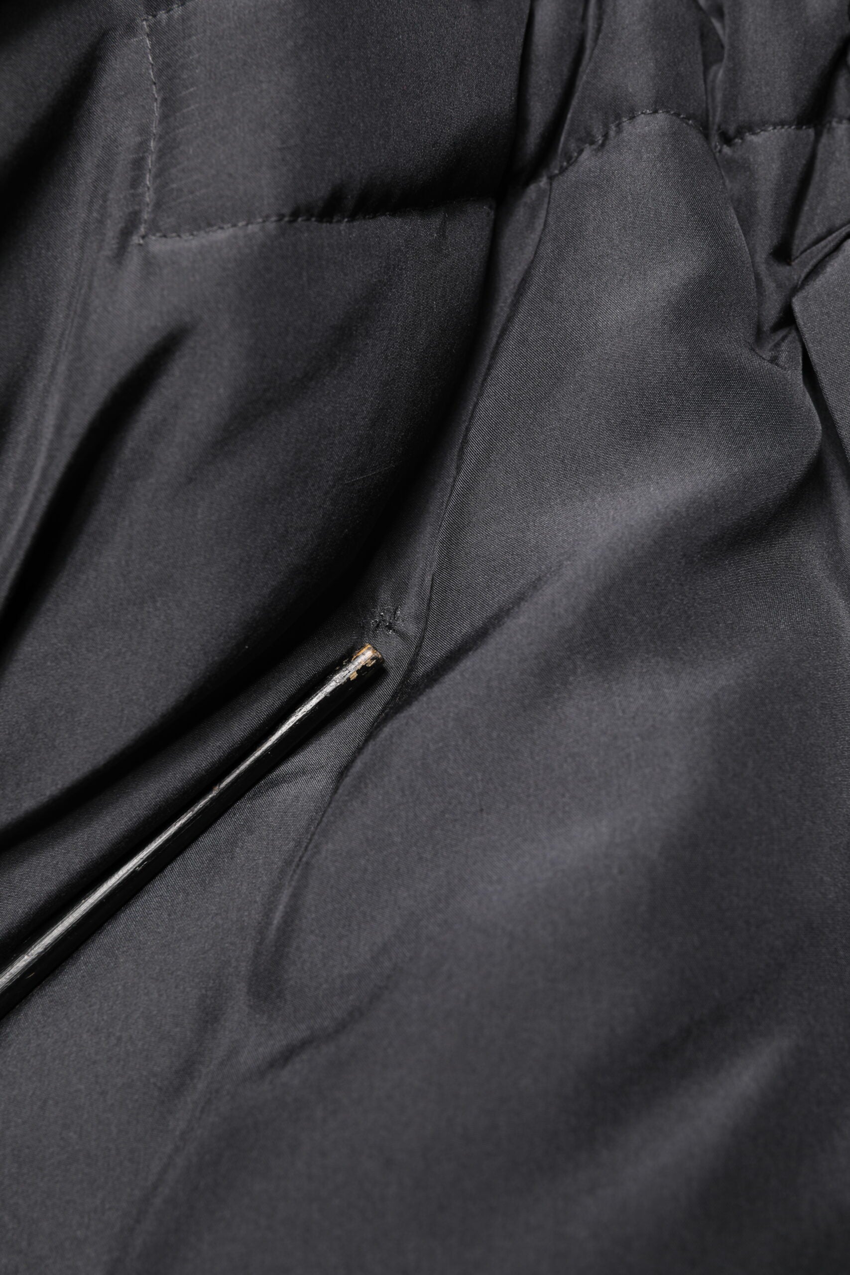 Dolce & Gabbana Black Silk Padded Parka Men Coat Jacket