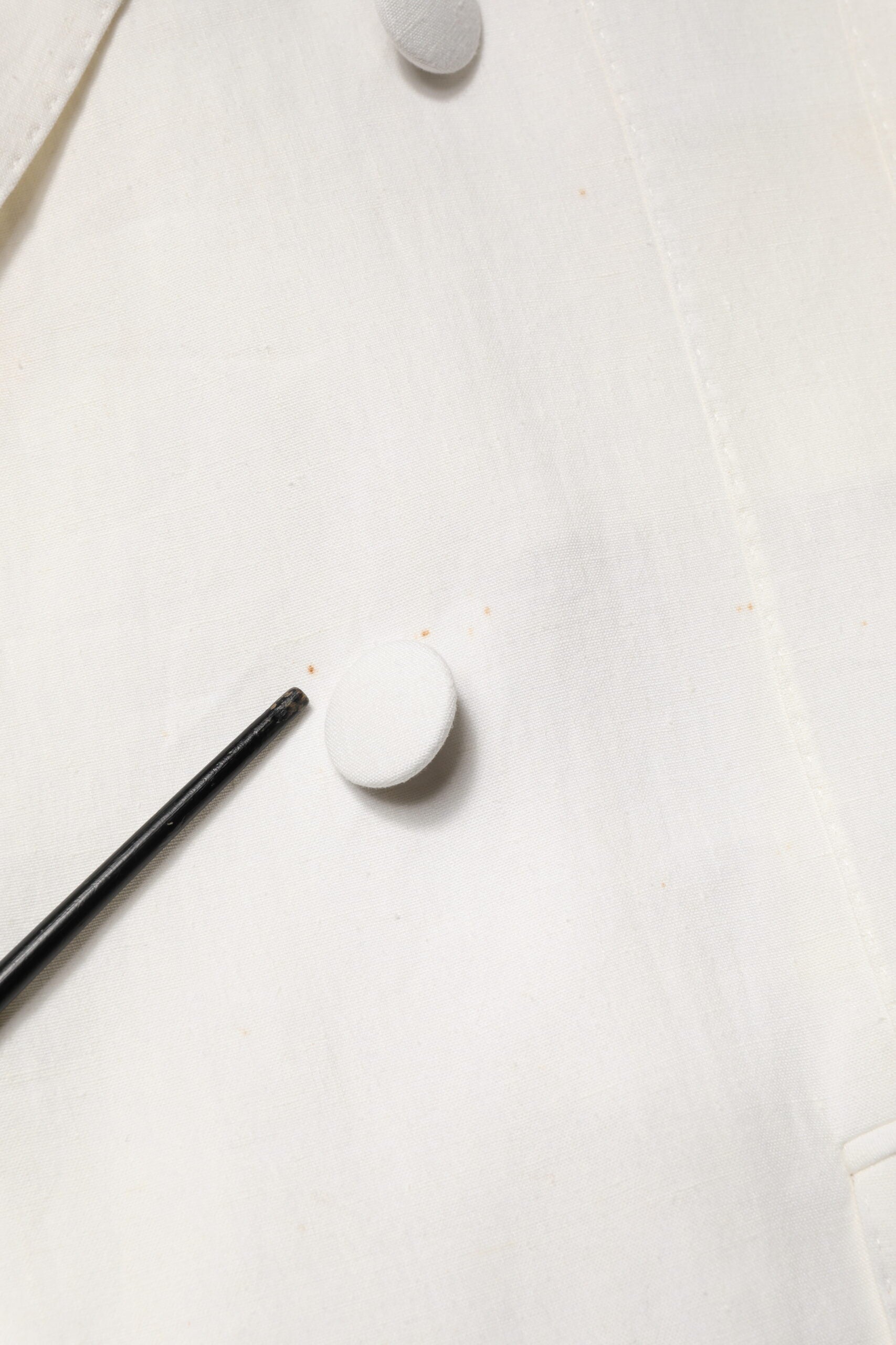 Dolce & Gabbana White Double Breasted Men Trench Coat Jacket