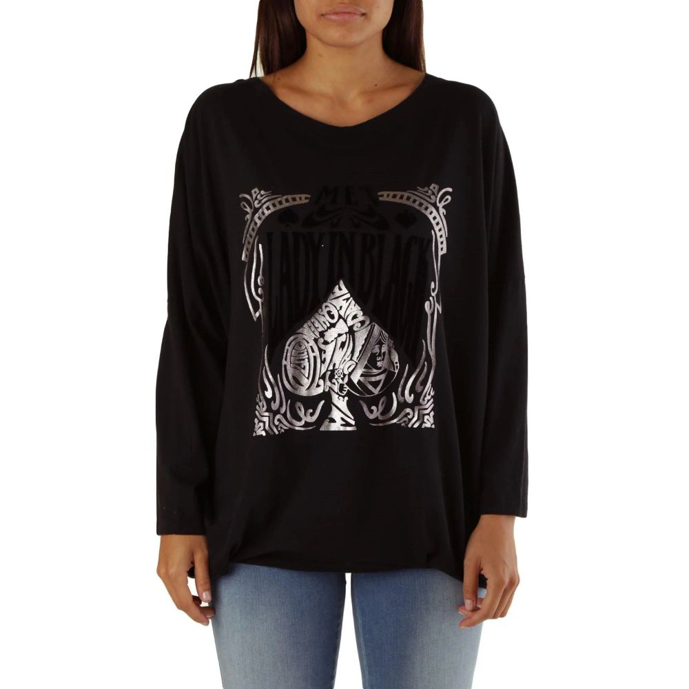 Met Black Viscose T-Shirt