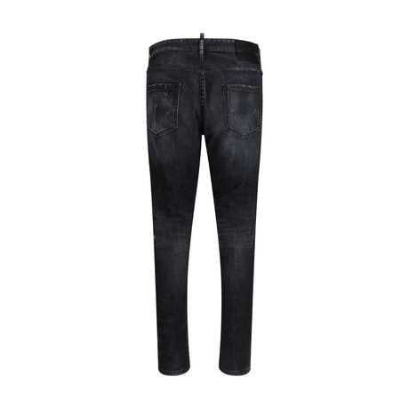 Dsquared² Black Cotton Jeans Denim