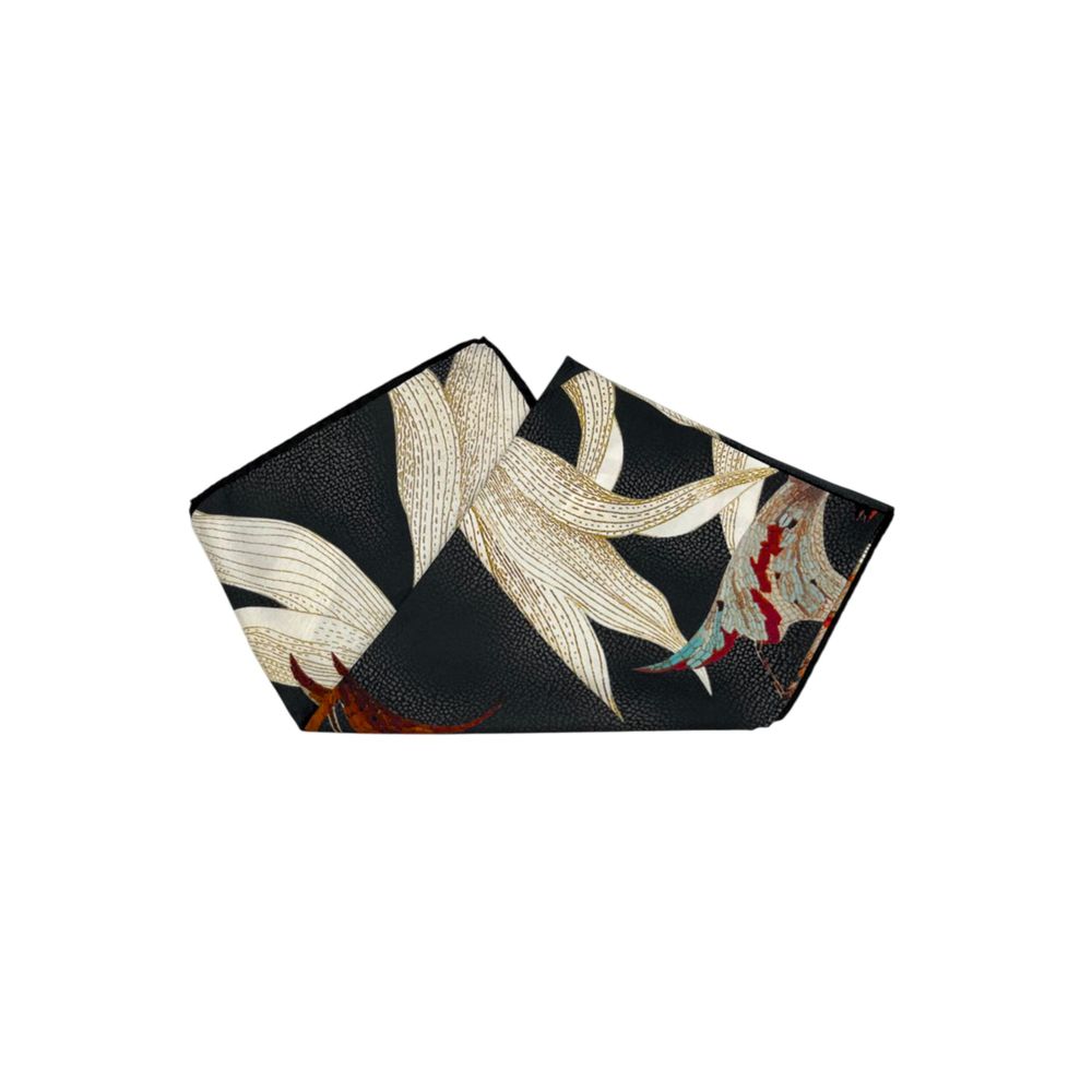 Borbonese Black Silk Women Scarf