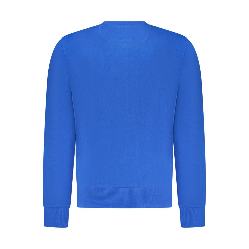 North Sails Blue Cotton Men Sweatshirt