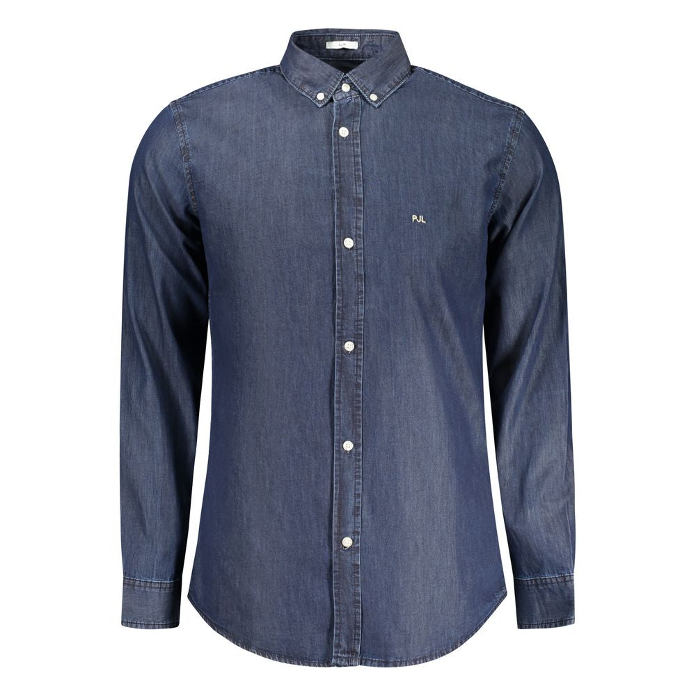 Pepe Jeans Blu Cotton Men Shirt