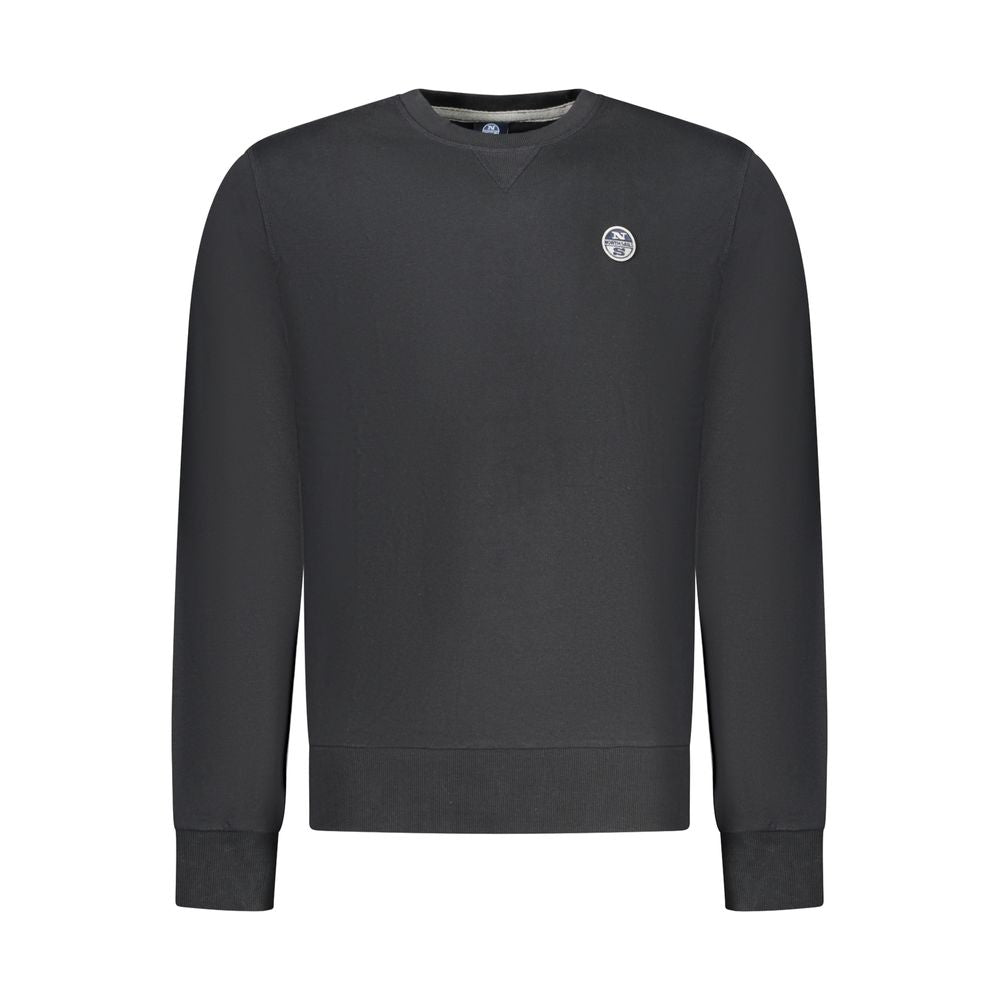 North Sails Black Cotton Men's Sweatshirt