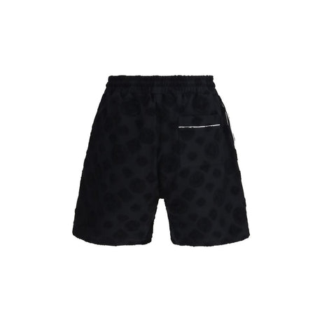 Casablanca Black Cotton Bermuda Shorts