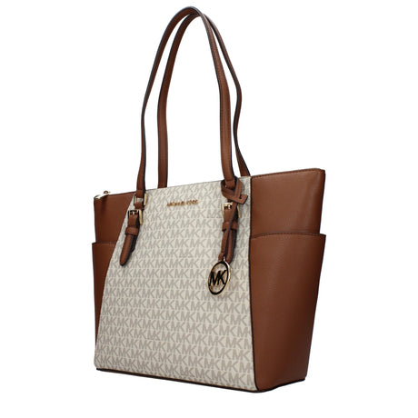 Michael Kors Beige Leather Shoulder Bag