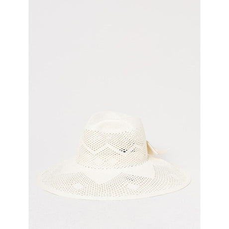 Borsalino White Paper Straw Sunhat