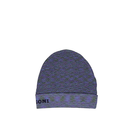 Missoni Purple Wool Beanie