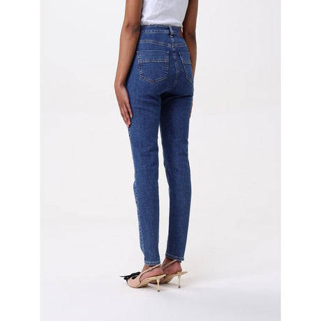 Elisabetta Franchi Blue Denim High-Waisted Jean