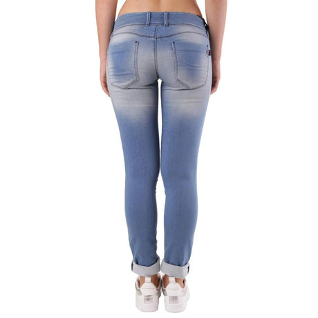 Met Blue Cotton Skinny Jeans