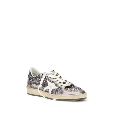 Golden Goose Gray Calf Leather Bos Taurus Low Top Sneakers