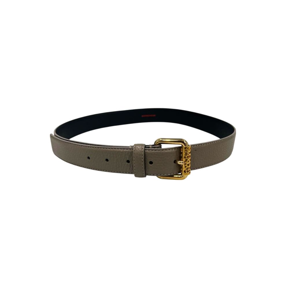 Borbonese Grey Leather Women Belt