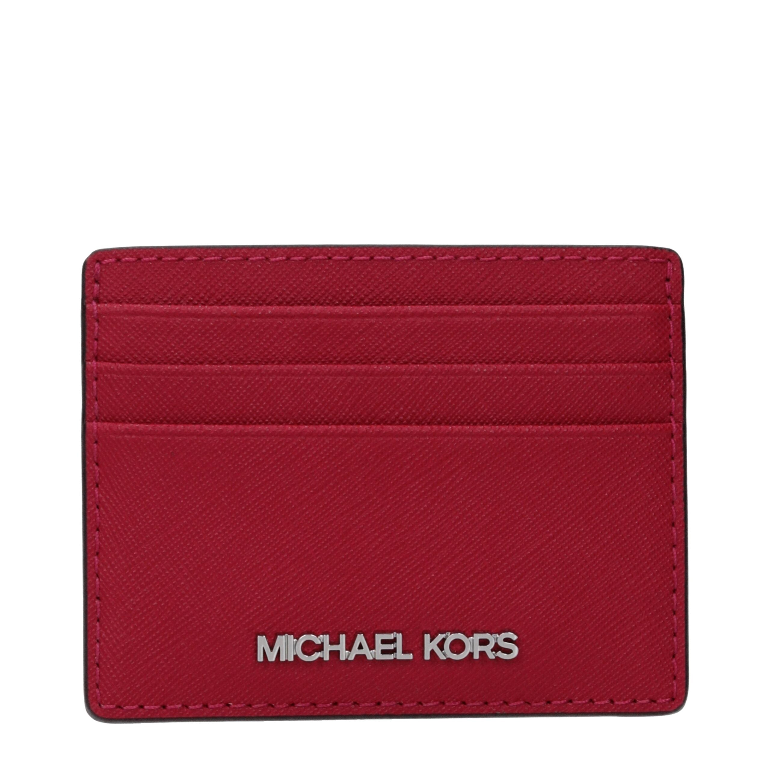 Michael Kors Red Leather Cardholder