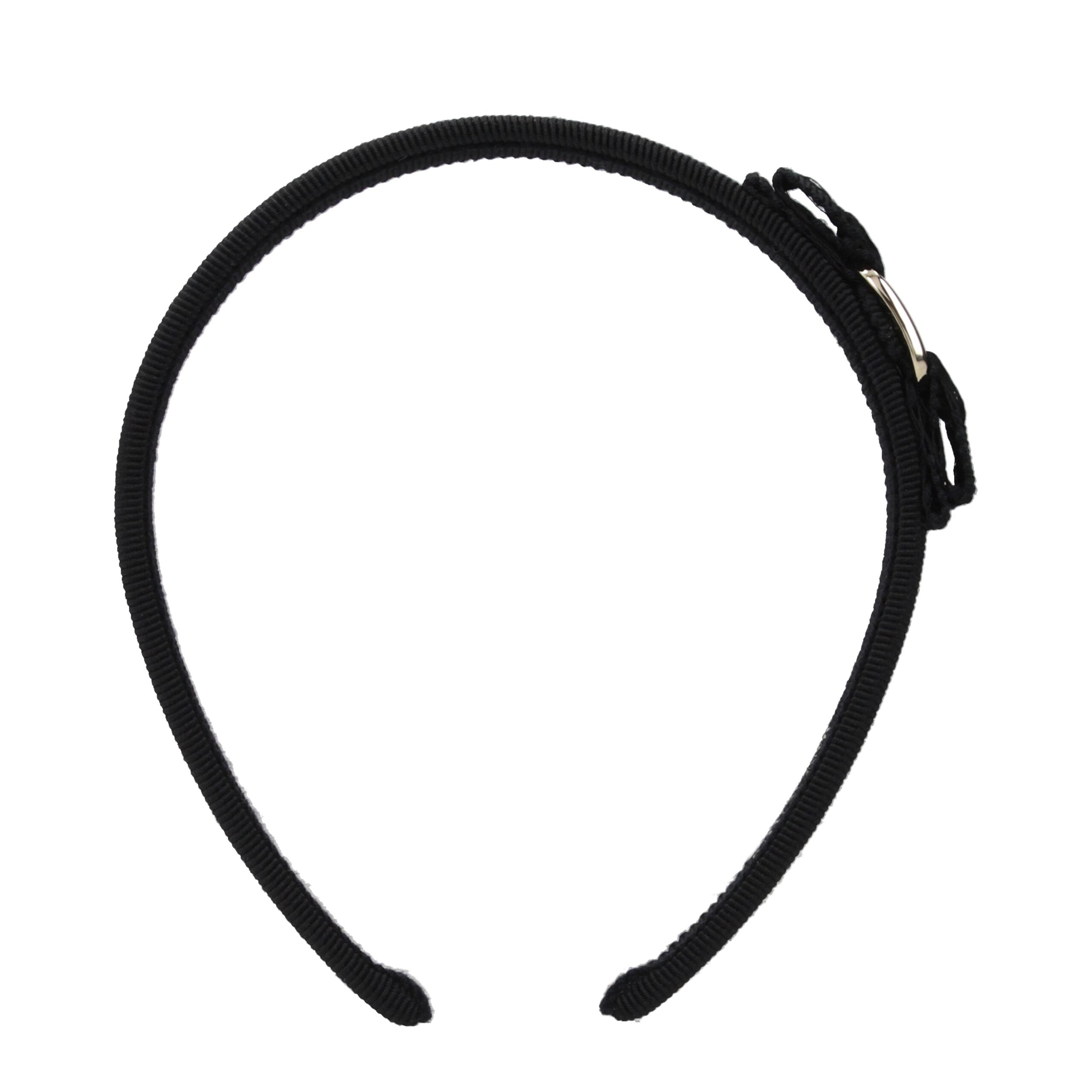 Salvatore Ferragamo Black Cotton Headband