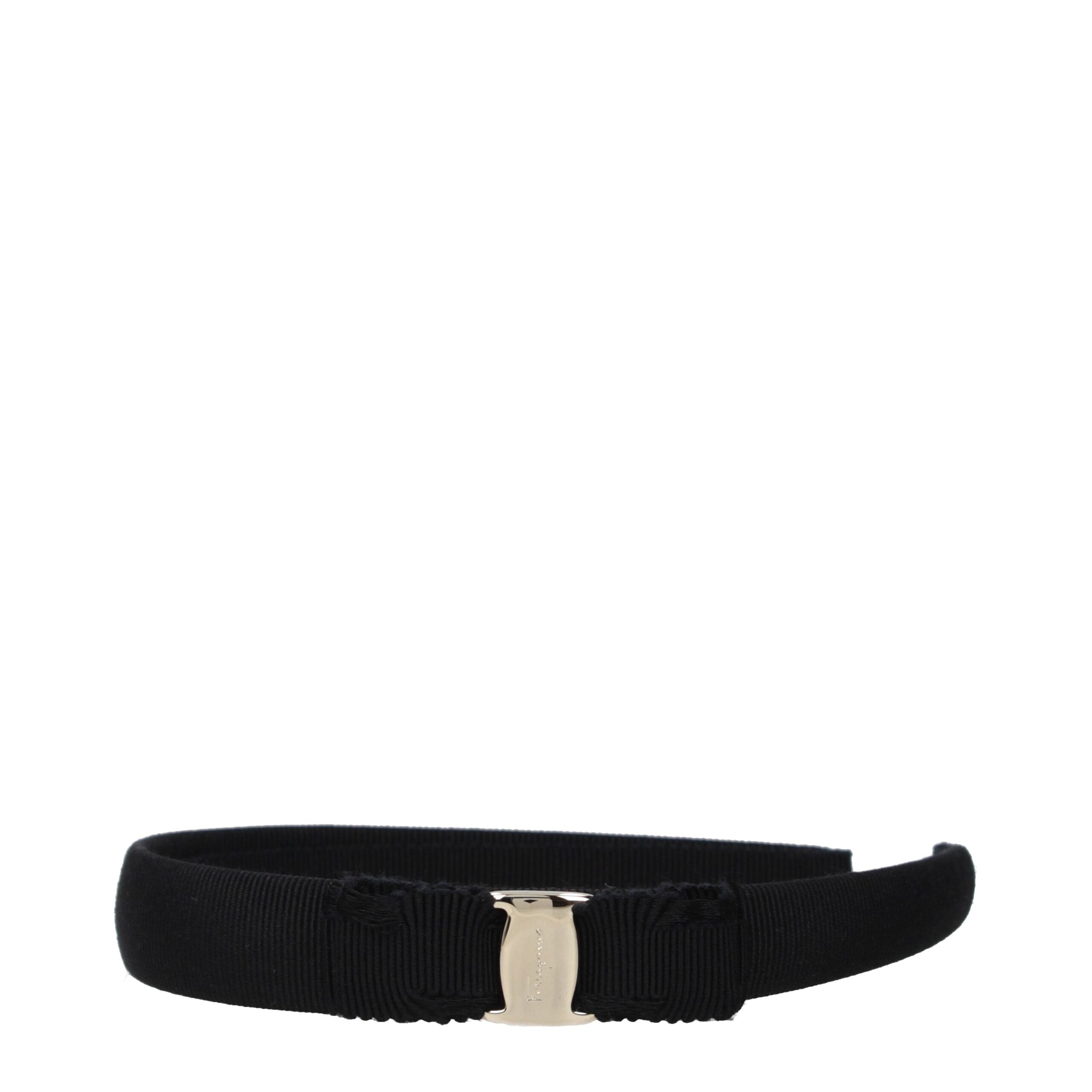 Salvatore Ferragamo Black Cotton Headband