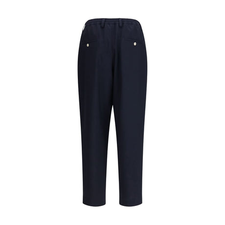 Marni Blue Merino Wool Casual Pants