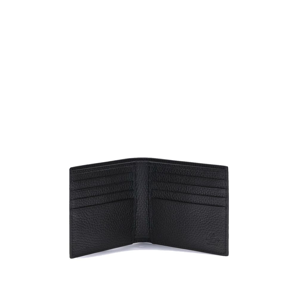 Valentino Garavani Black Leather Wallet