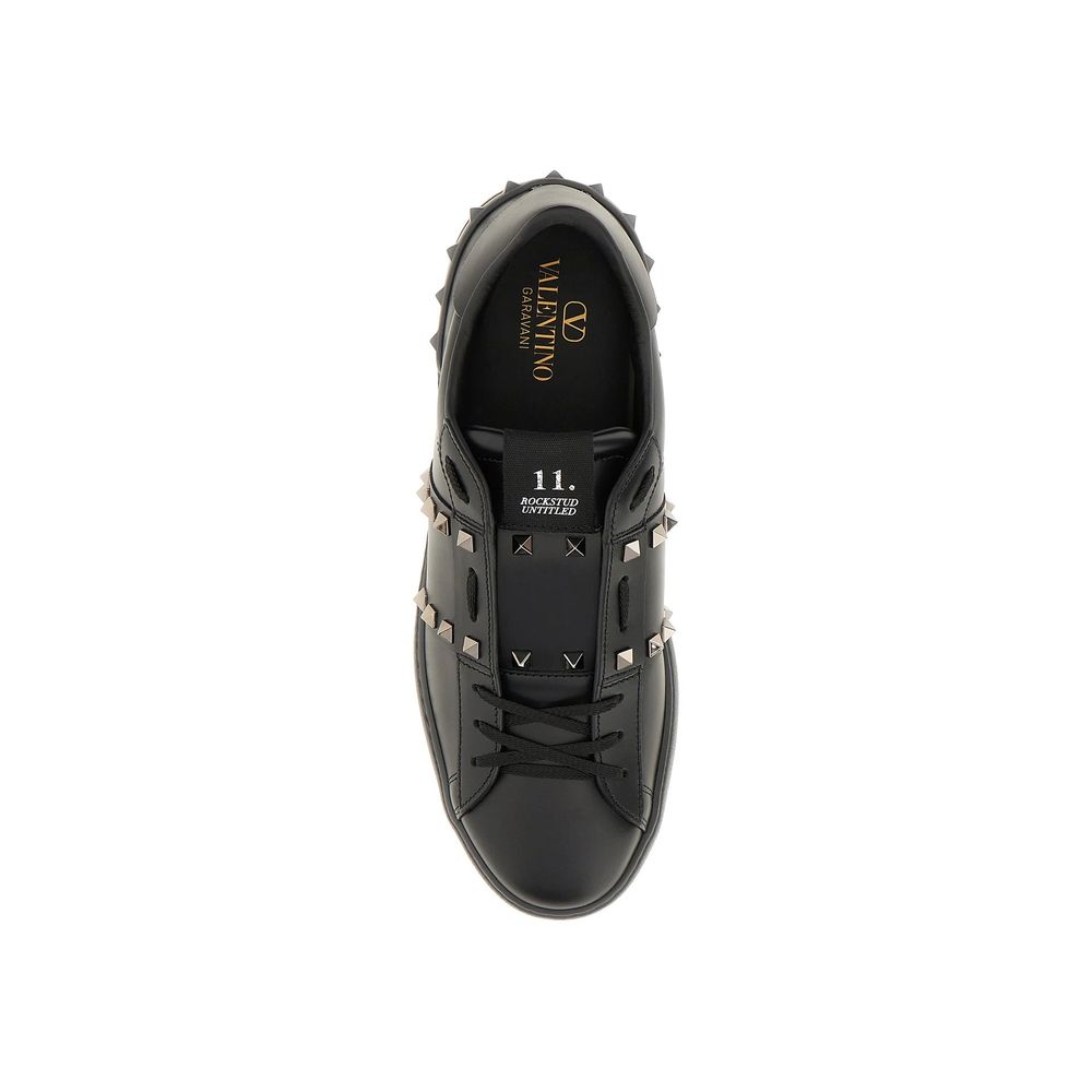Valentino Garavani Black Leather Sneakers