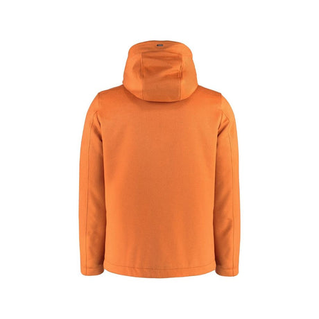 Herno Orange Cashmere Full-Length Jacket