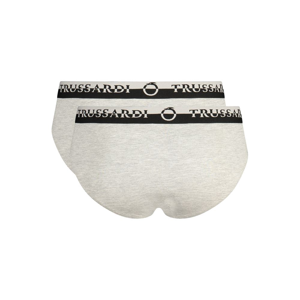 Trussardi Grigio Cotton Men Underwear