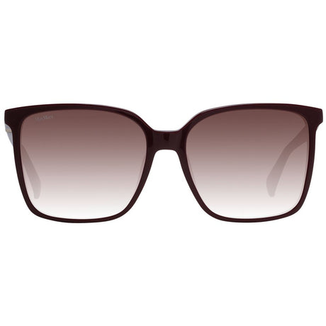 Max Mara Burgundy Plastic Sunglasses