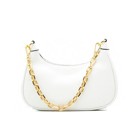 Michael Kors White Leather Shoulder Bag