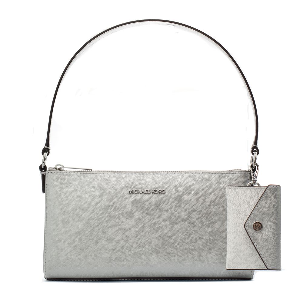 Michael Kors Silver Leather Shoulder Bag