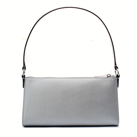 Michael Kors Silver Leather Shoulder Bag