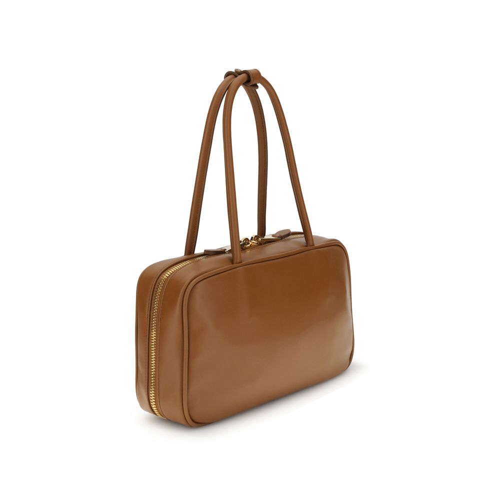 Miu Miu Brown Calf Leather Bos Taurus Shoulder Bag