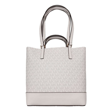 Michael Kors White Leather Tote Bag