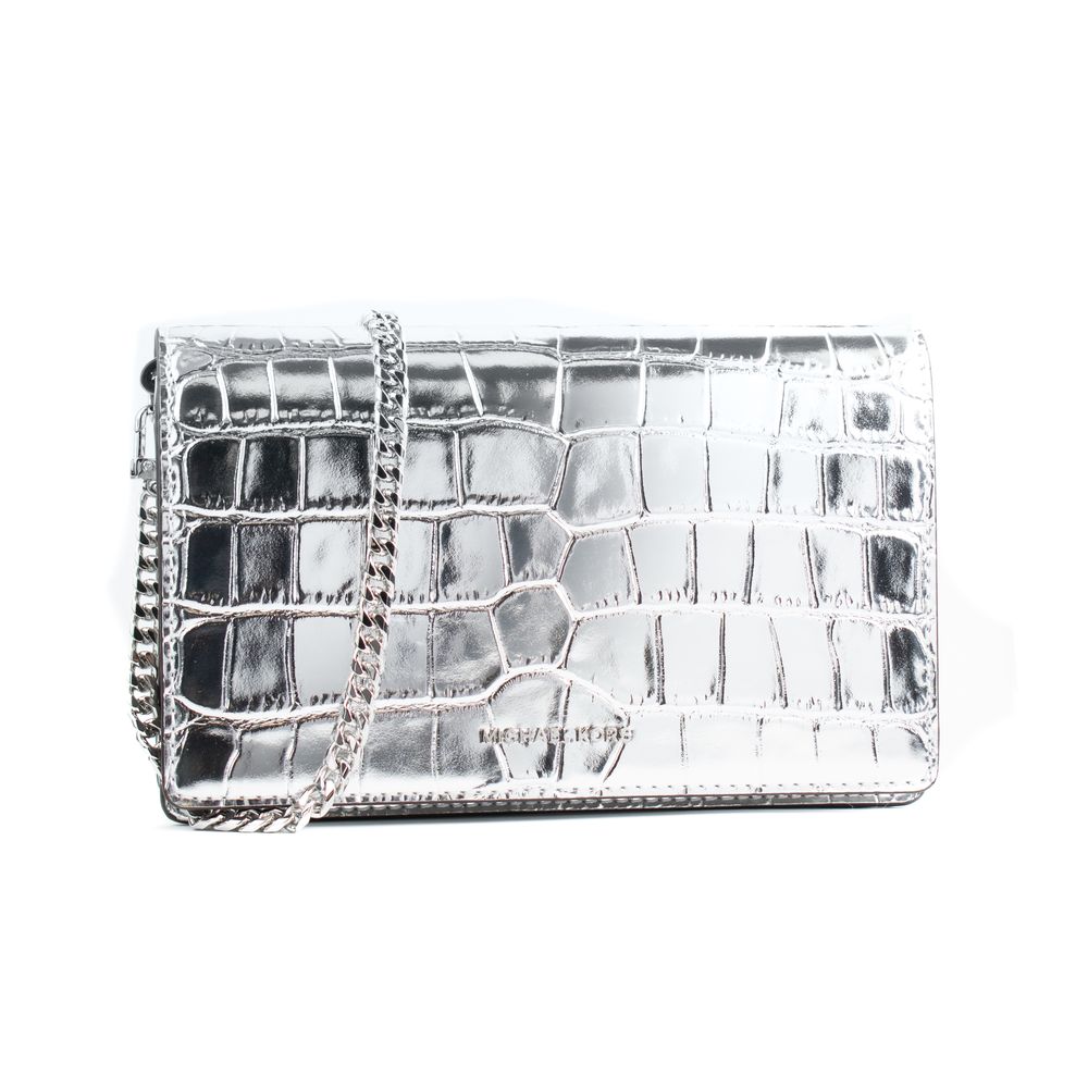 Michael Kors Gray Canvas Shoulder Bag