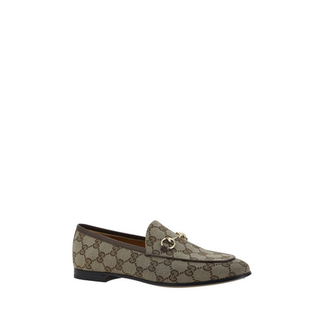 Gucci Beige Calf Leather Bos Taurus Slip-On Loafers