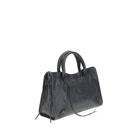 Balenciaga Gray Calf Leather Bos Taurus Shoulder Bag
