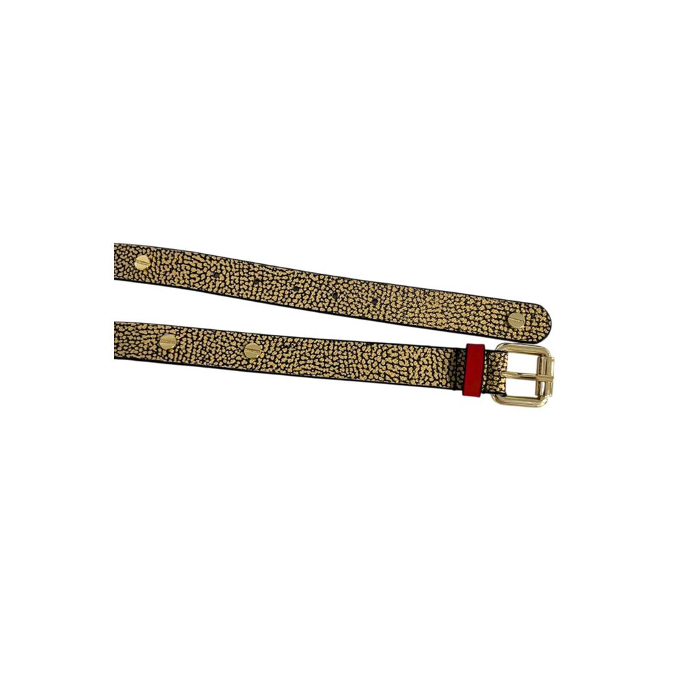 Borbonese Beige Polyvinyl Women Belt