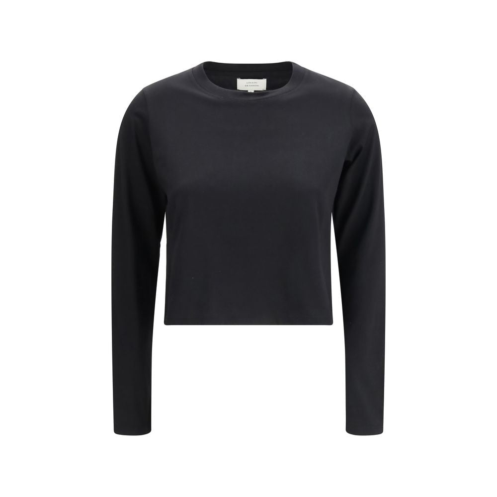 Loulou De Saison Black Cotton Long Sleeve T-Shirt