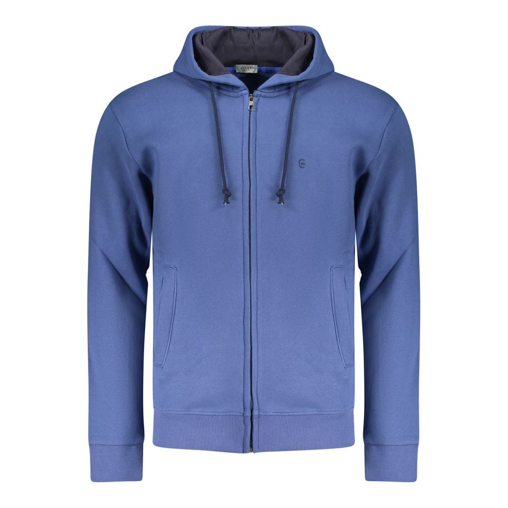Coveri Moving Blue Cotton Men's Sweatshirt