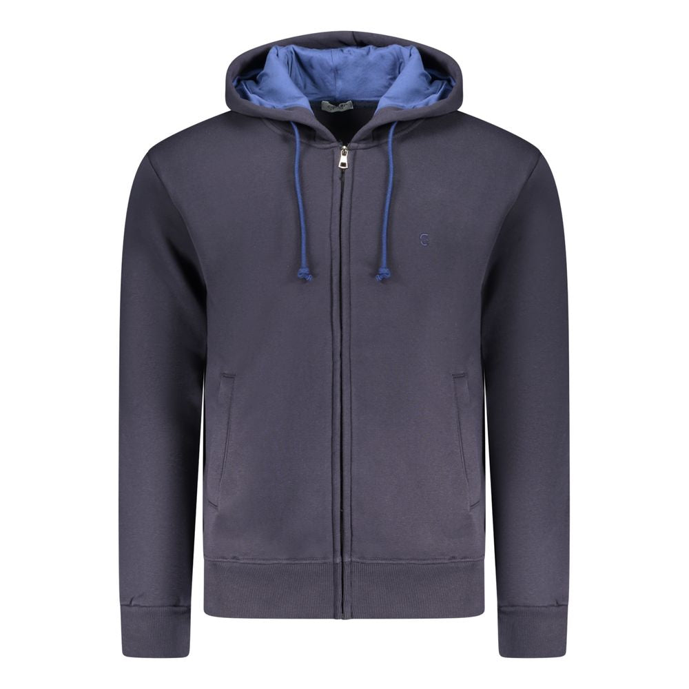 Coveri Moving Blue Cotton Men's Sweatshirt