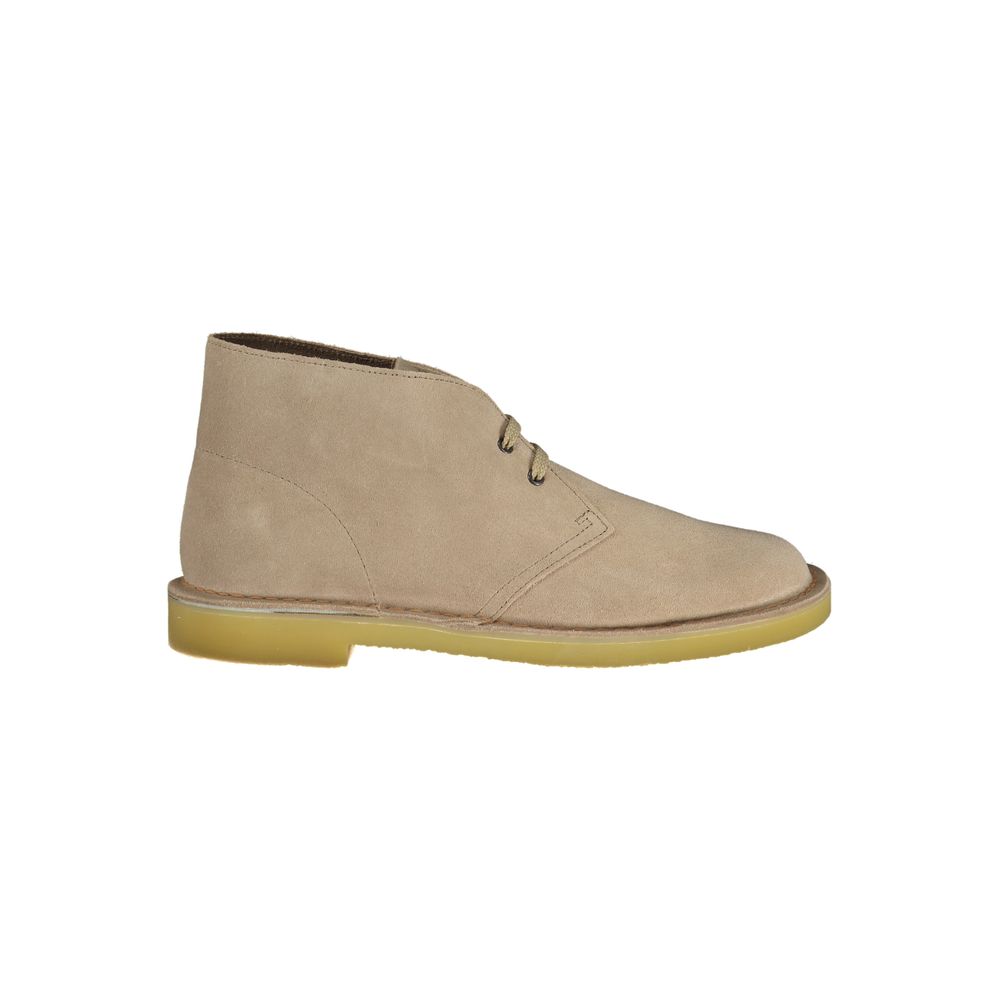 Clarks Beige Leather Ankle Boots