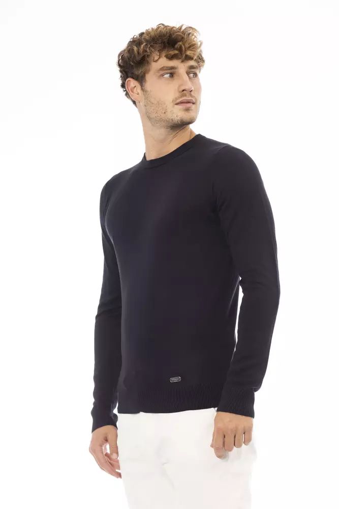 Baldinini Trend Blue Cashmere Sweatshirt