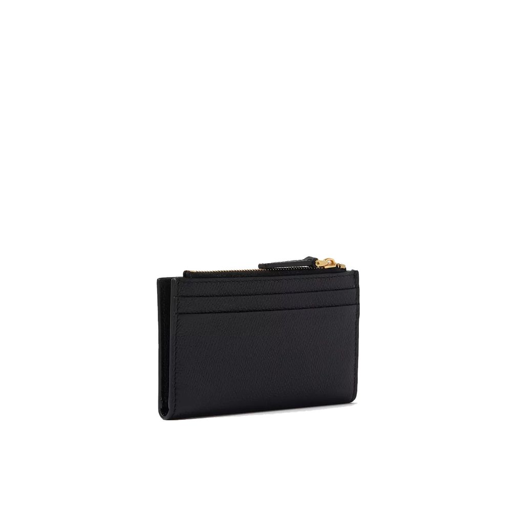 Valentino Garavani Black Calfskin Cardholder